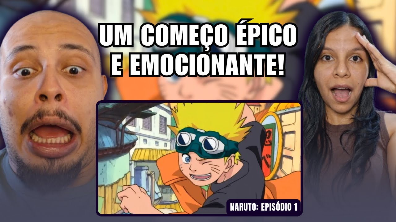 PRIMEIRA VEZ assistindo NARUTO! | Casal React: Episódio 1
