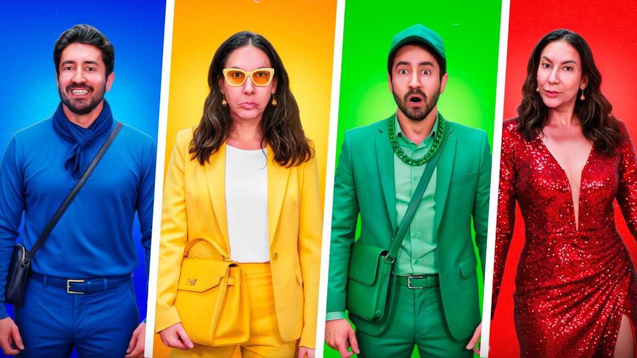 FAZENDO LOOKS DE 1 COR S&Oacute; PARA CADA EMO&Ccedil;&Atilde;O DIFERENTE (Quem ganhou?)