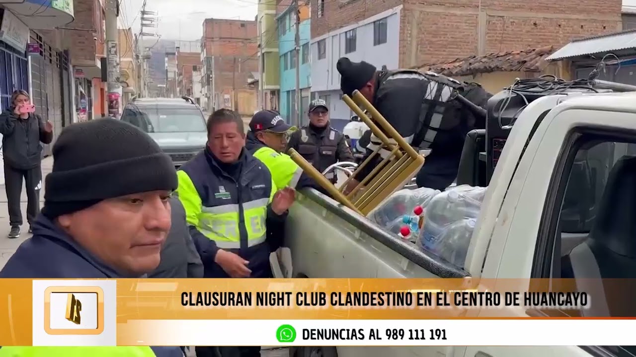 Clausuran night club clandestino en el centro de Huancayo
