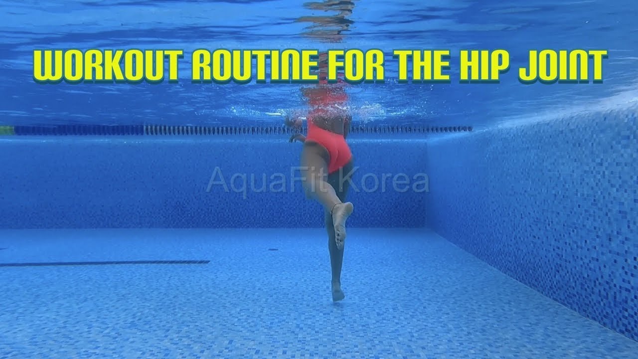 Aqua fitness daily routine for the hip joint
