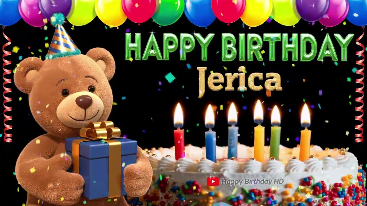 Jerica Happy birthday To You - Happy Birthday song name Jerica 🎁 🎂