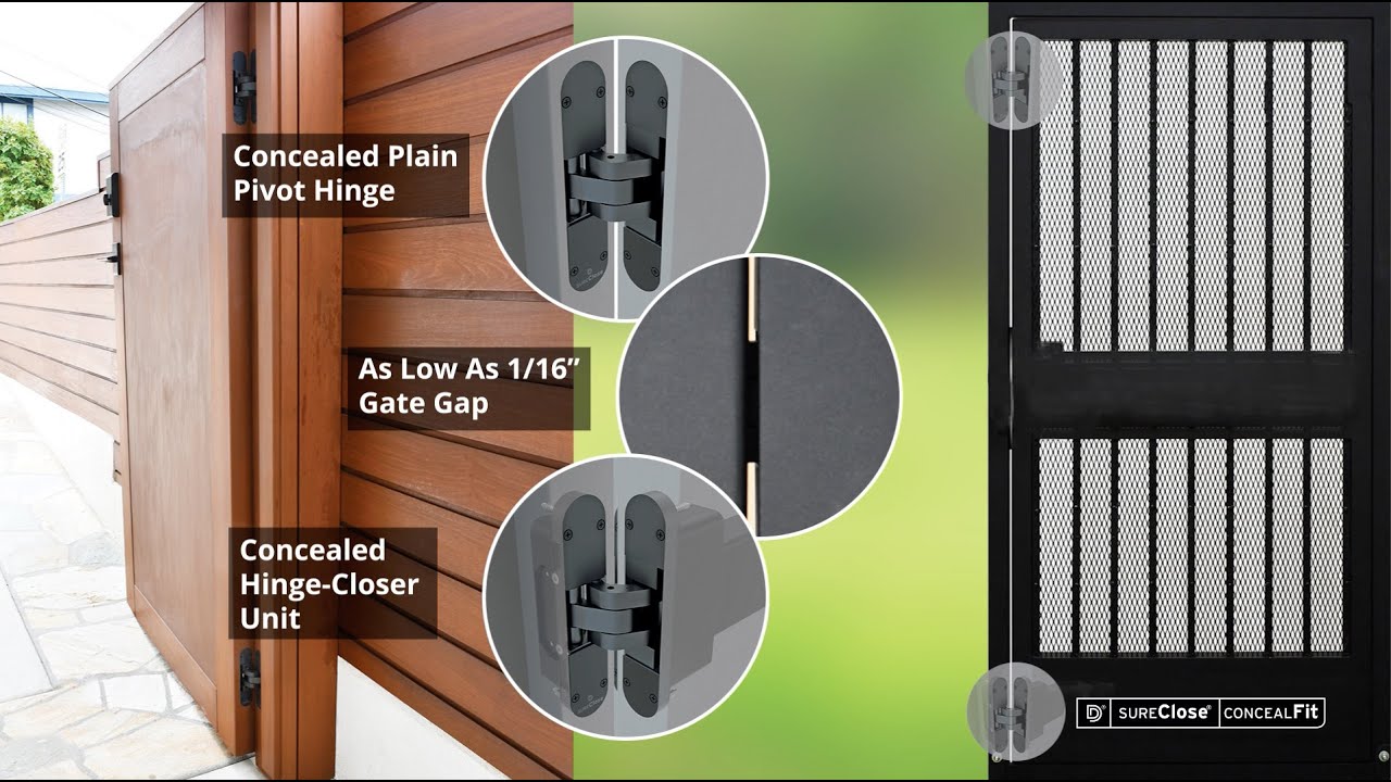 D&D Technologies SureClose® ConcealFit Gate Closer & Hinge Adjustments