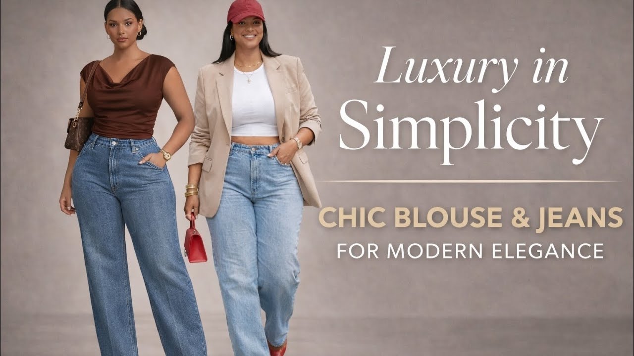 How to Dress Elegant Every Day | Luxury Blouse & Jeans Looks