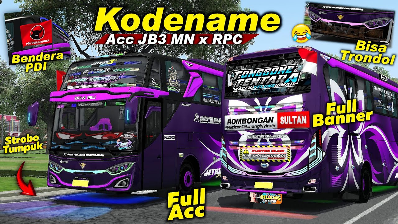 Segokil Ini Acc Nya😱 Bisa Trondol🤣 Kodename Acc JB3 MN x RPC BUSSID V4.2