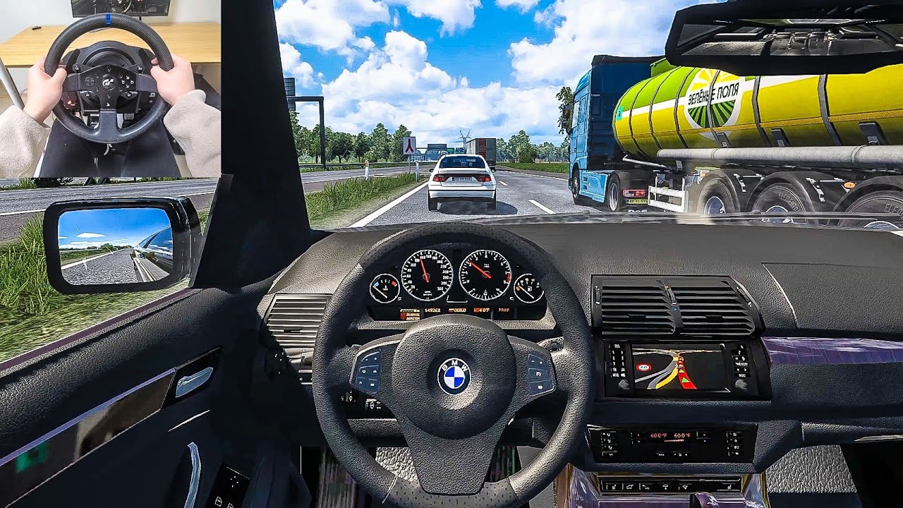 2005 BMW X5 E53 - Euro Truck Simulator 2 [Steering Wheel Gameplay]