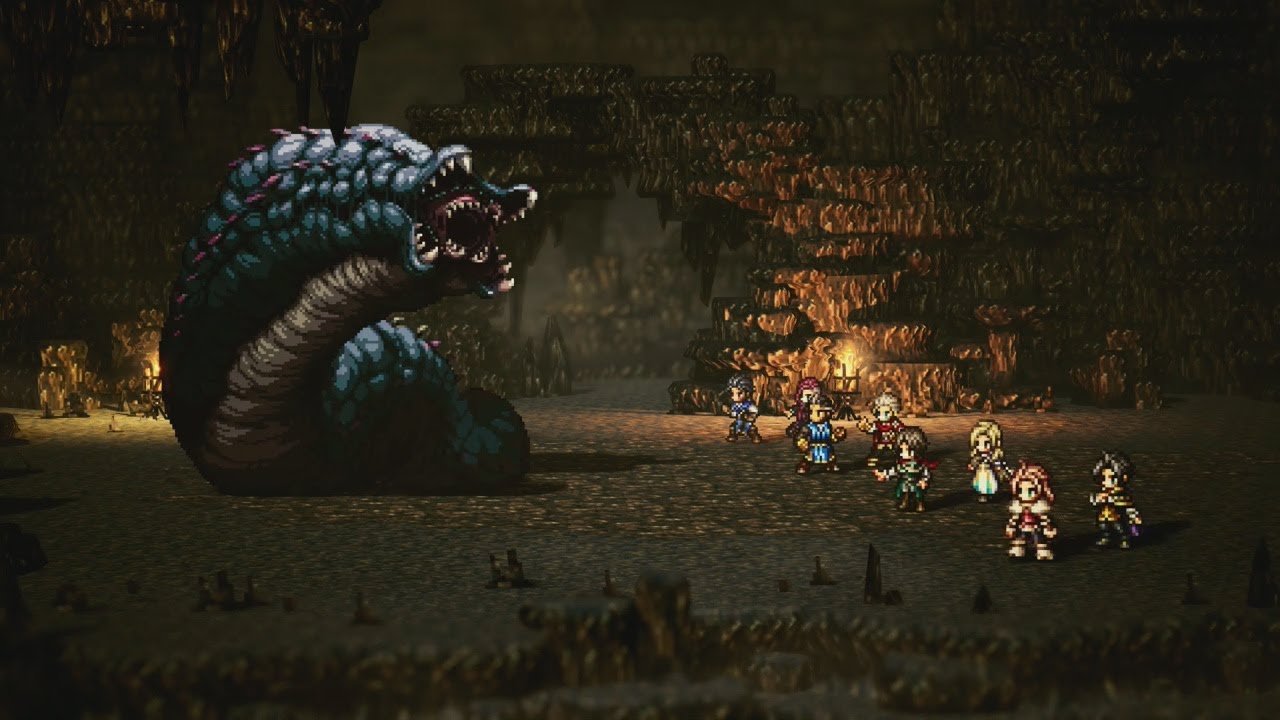 Octopath Traveler 0 playthrough Part 73 Side Story Boss Forbidden Magic Guardian, Ruler of the Sands