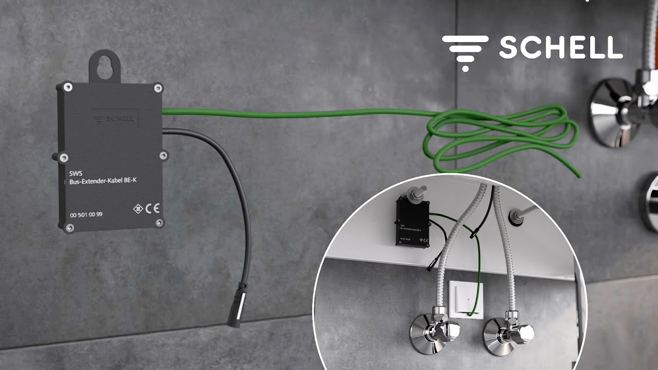 Einbau SWS Bus-Extender Kabel (Aufputz) von SCHELL | Montage