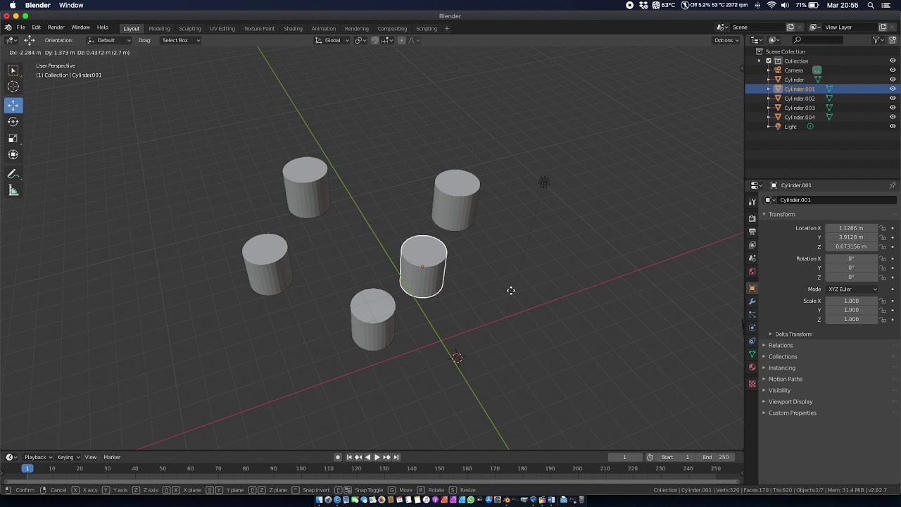 Blender #30 - Trasformazione delle origini