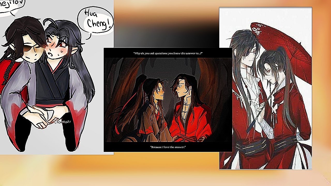 Tgcf react Wei Wuxian /Hua Cheng /Реакция БН на Хуавэев. НА ЗАКАЗ