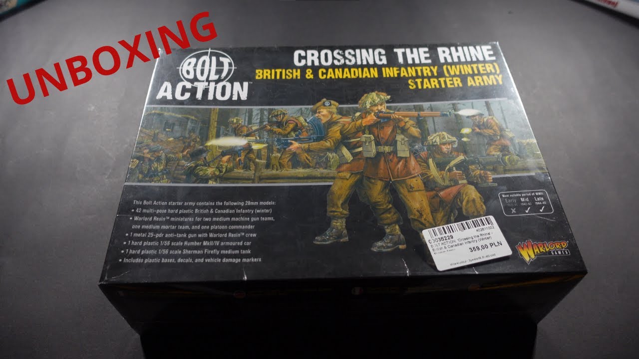 Bolt action | PL | 'Crossing the Rhine' - British & Canadian infantry (Winter) Starter Army