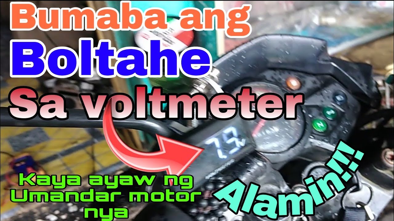 Bumababa ng Unti - unti ang Boltahe  ng Battery sa Kanyang Voltmeter at Ayaw ng Umandar Alamin.