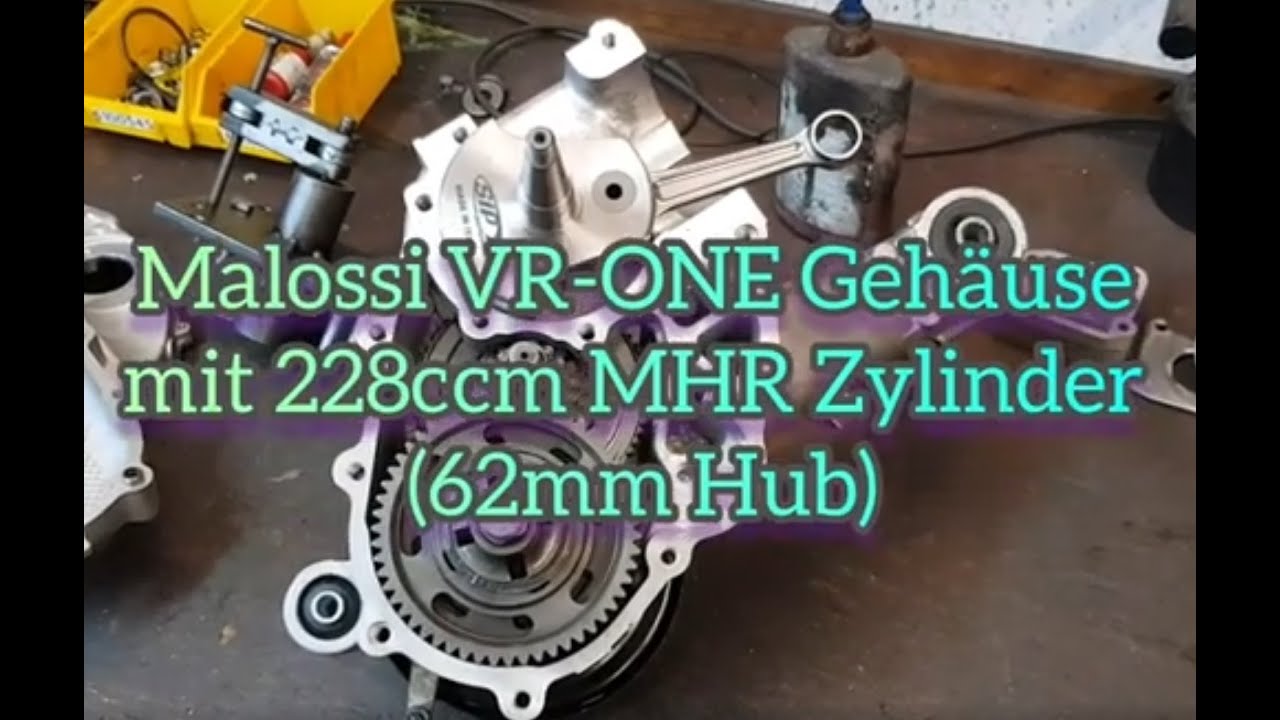 Aufbau Malossi 228ccm Motor VR-ONE Gehäuse Vespa PX