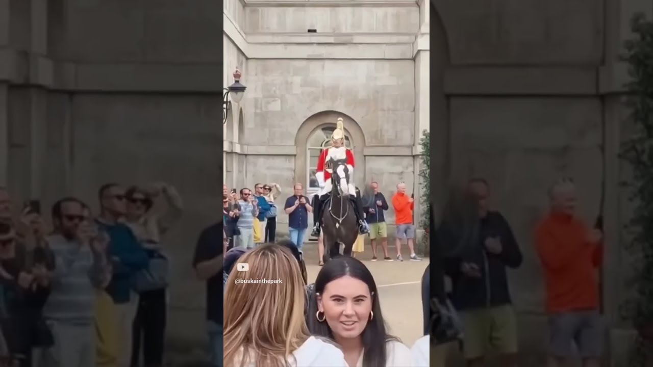 Go away. get out of the box. don't hold the rein. don't hold the reins. #horseguardsparade