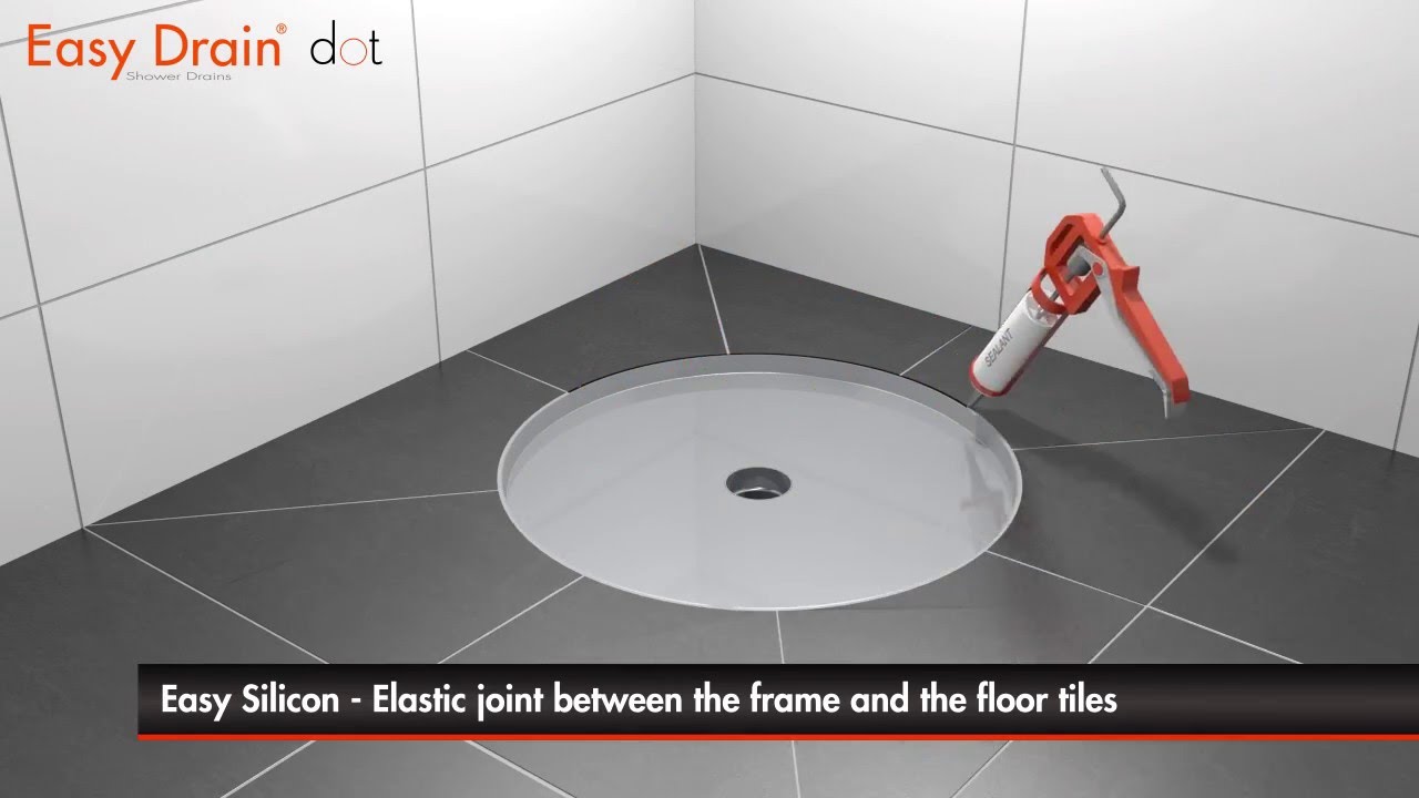 Shower Drain Installation &ndash; Easy Drain Dot (English)