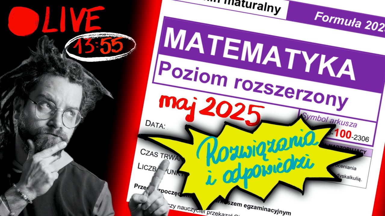❗️Pierwszy raz 100% z ROZSZERZENIA❗️Rozwiązania i odpowiedzi: MATURA ROZSZERZONA 2025 MAJ MATEMATYKA