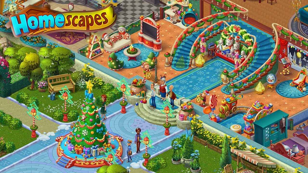 Homescapes Event - Magic Christmas [ Gameplay Story ] Волшебное Рождество Playrix HD