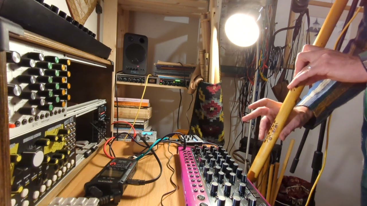 Romanian Caval (shepherd flute) & Behringer EDGE jam