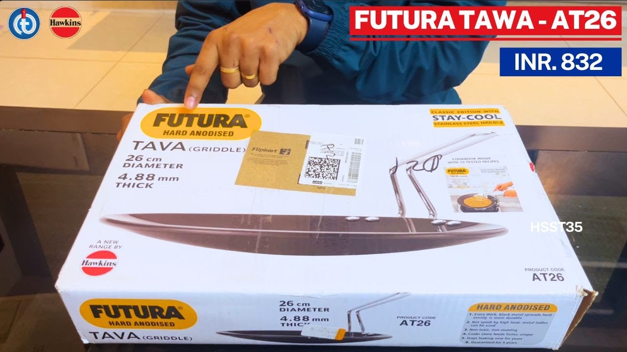 Обзор сковороды для роти-тава Futura By Hawkins Hard Anodised AT26