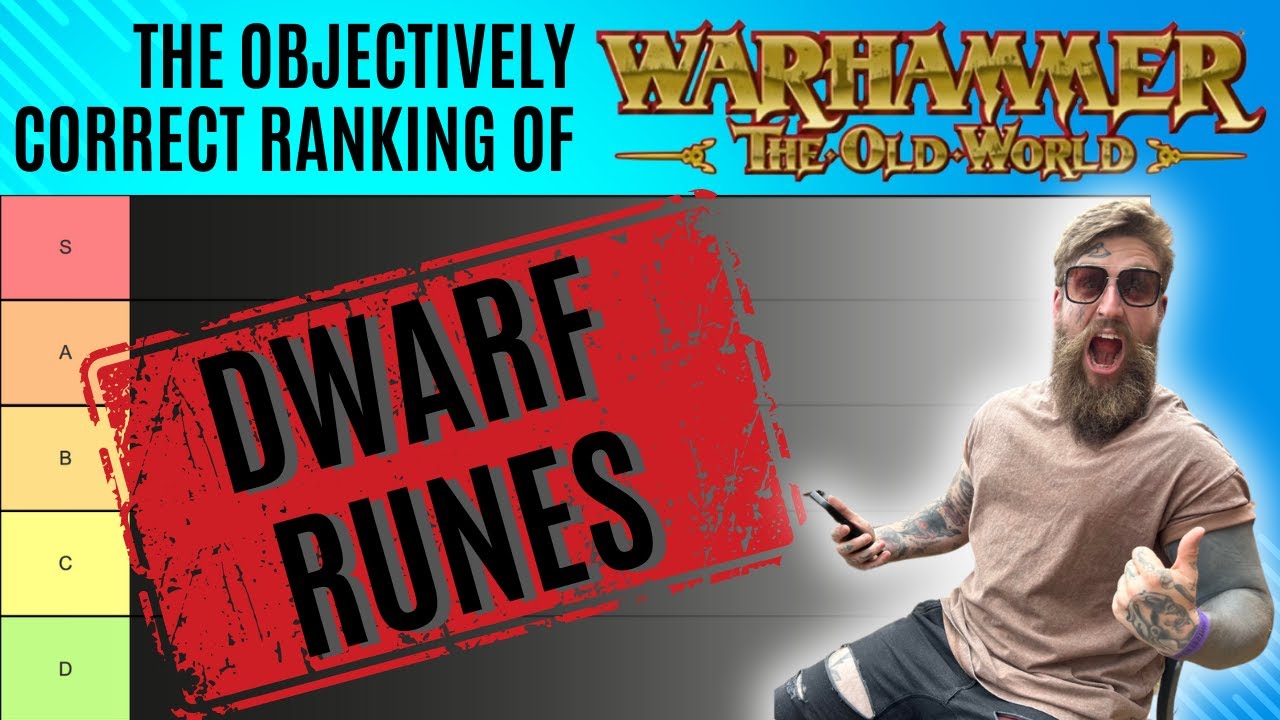 🔴  Ranking the BEST and WORST Dwarf Runes with @Dawiafterdark! 🔴