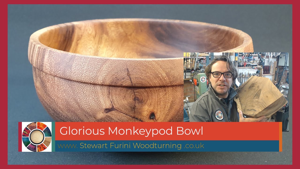 Woodturning a Large Monkeypod Bowl