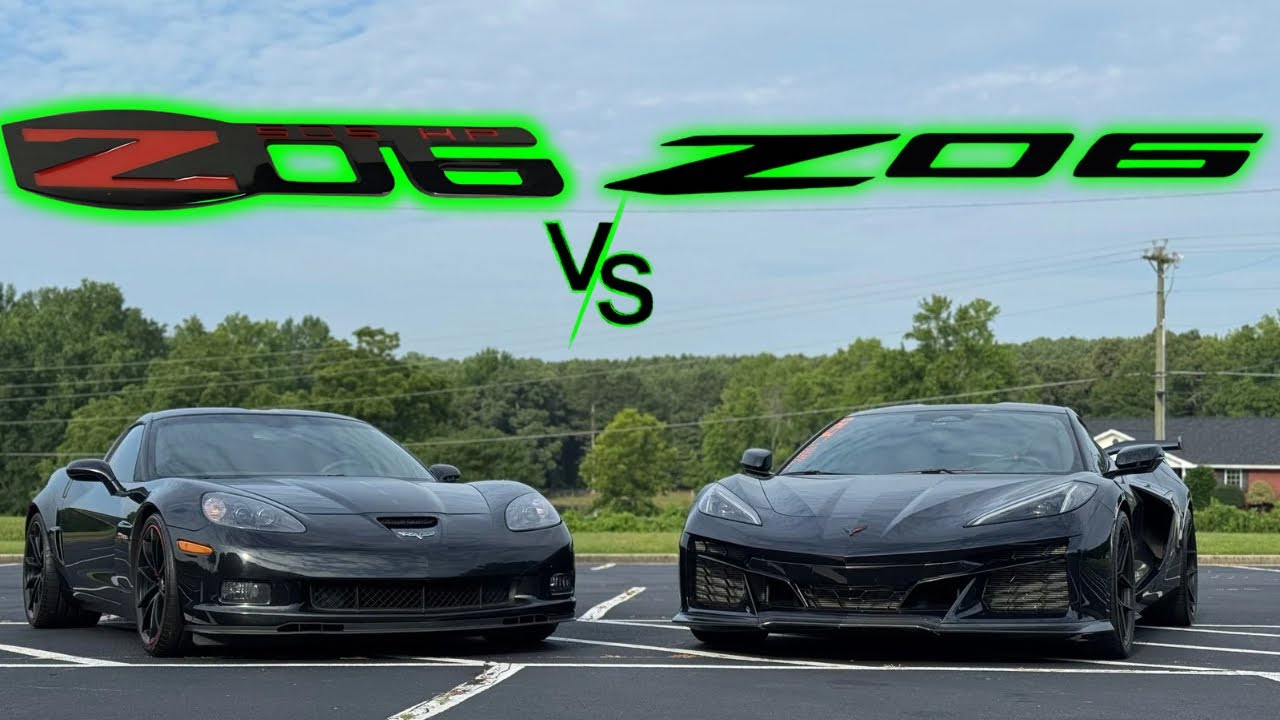 C8 Z06 Corvette vs C6 Z06 Corvette!