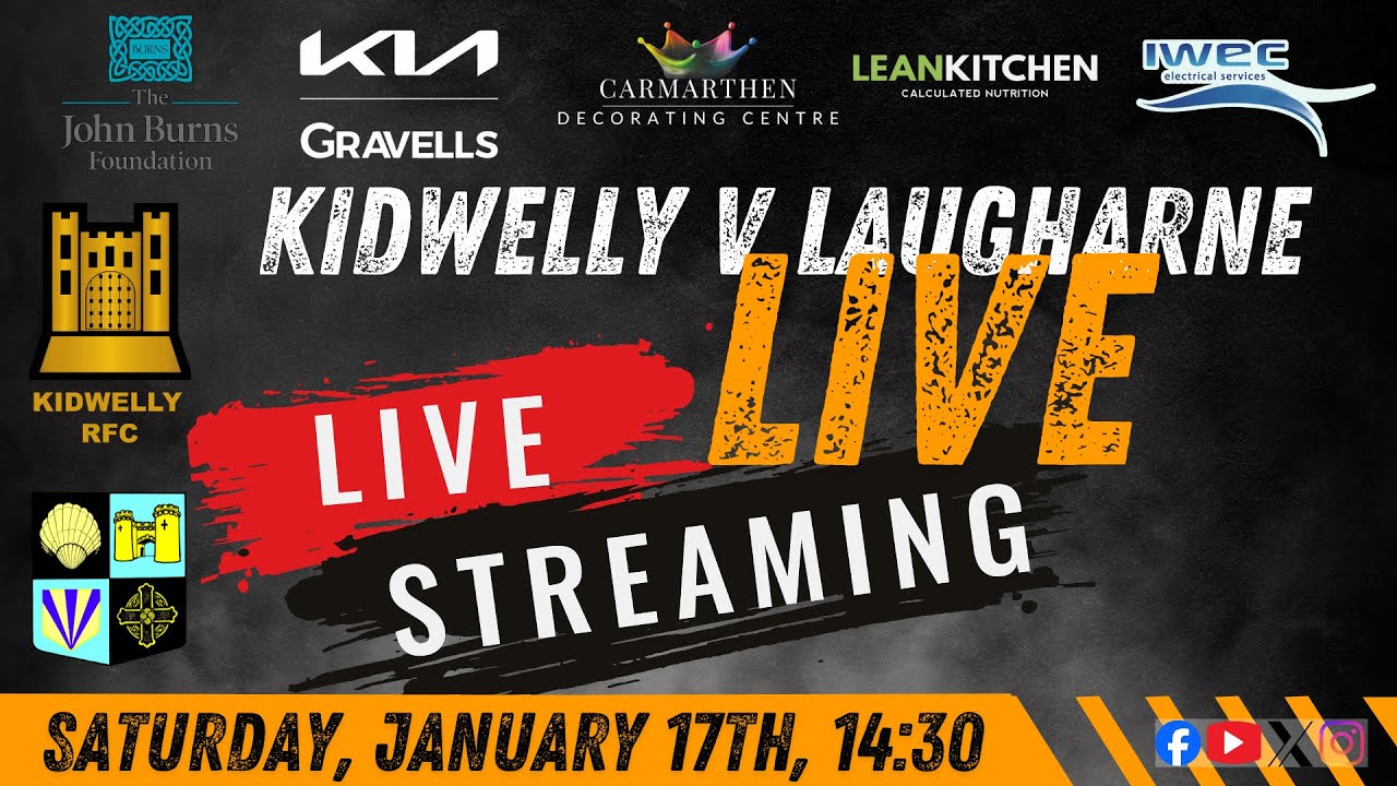 WRU Division 1 West -  Kidwelly v Laugharne - 17th January 2025 - 14:30