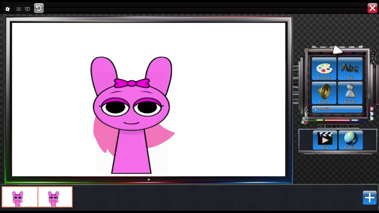 Roblox Make My Movie Sprunki pinki crying