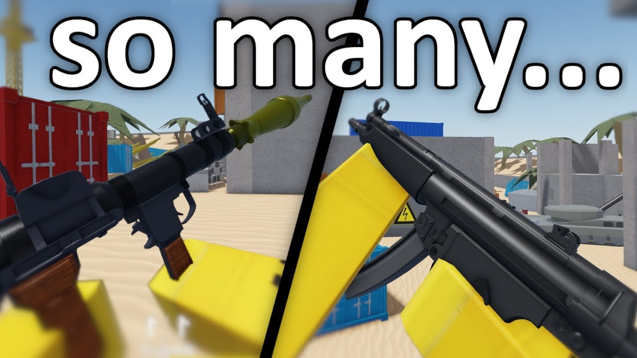 this game has literally INFINTE guns..