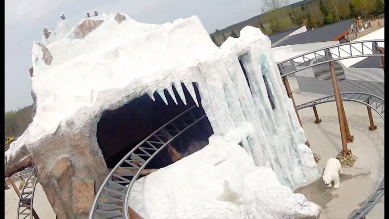 Polar X-plorer POV Front Seat Roller Coaster Onride Legoland Billund Denmark 2012 HD