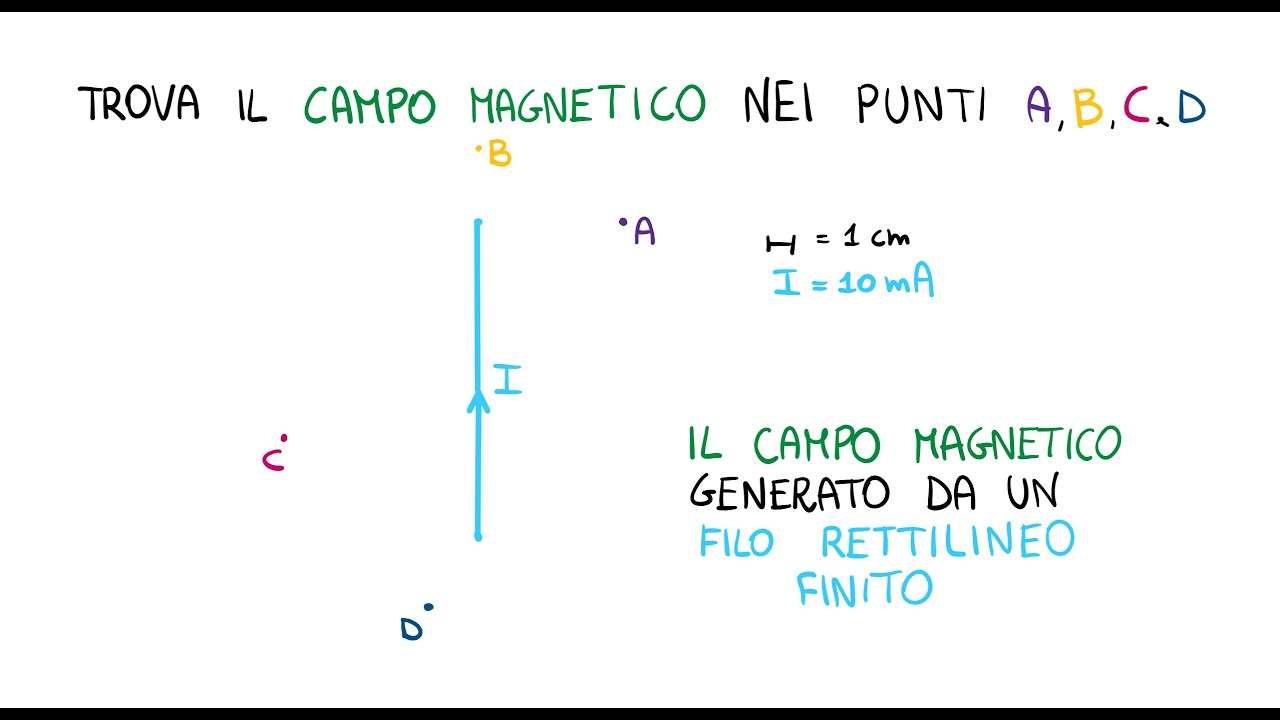 Valutare il Campo Magnetico generato da un Filo Rettilineo Finito: Esercizio