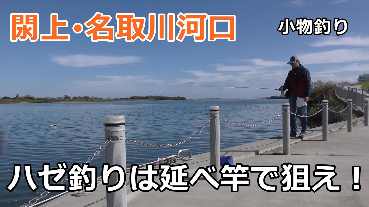 ハゼ釣りは延べ竿で / 名取市閖上・名取川河口  /   のべ竿でハゼ  /  宮城のハゼ釣り  /  小物釣り