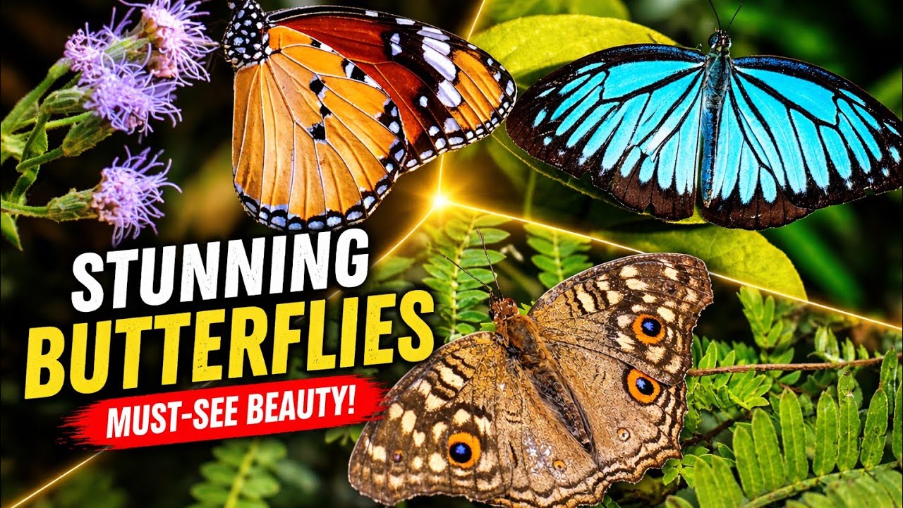 Butterflies and Moths | Serene Close-Ups for Relaxation