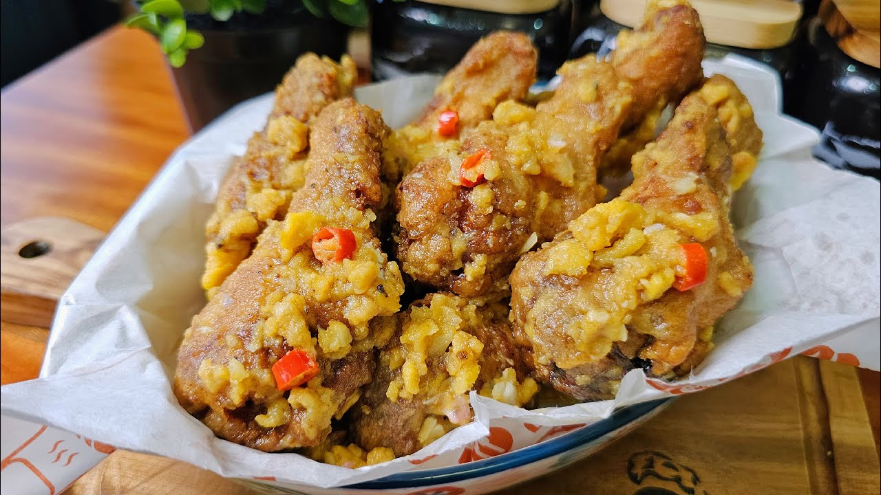 Salted Egg Chicken-Wings