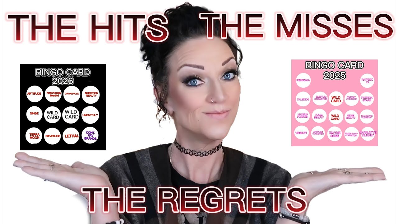 2026 BINGO CARD REVEAL | COMPARING MY 2025 BEAUTY GOALS (SOME BRANDS FAILED)