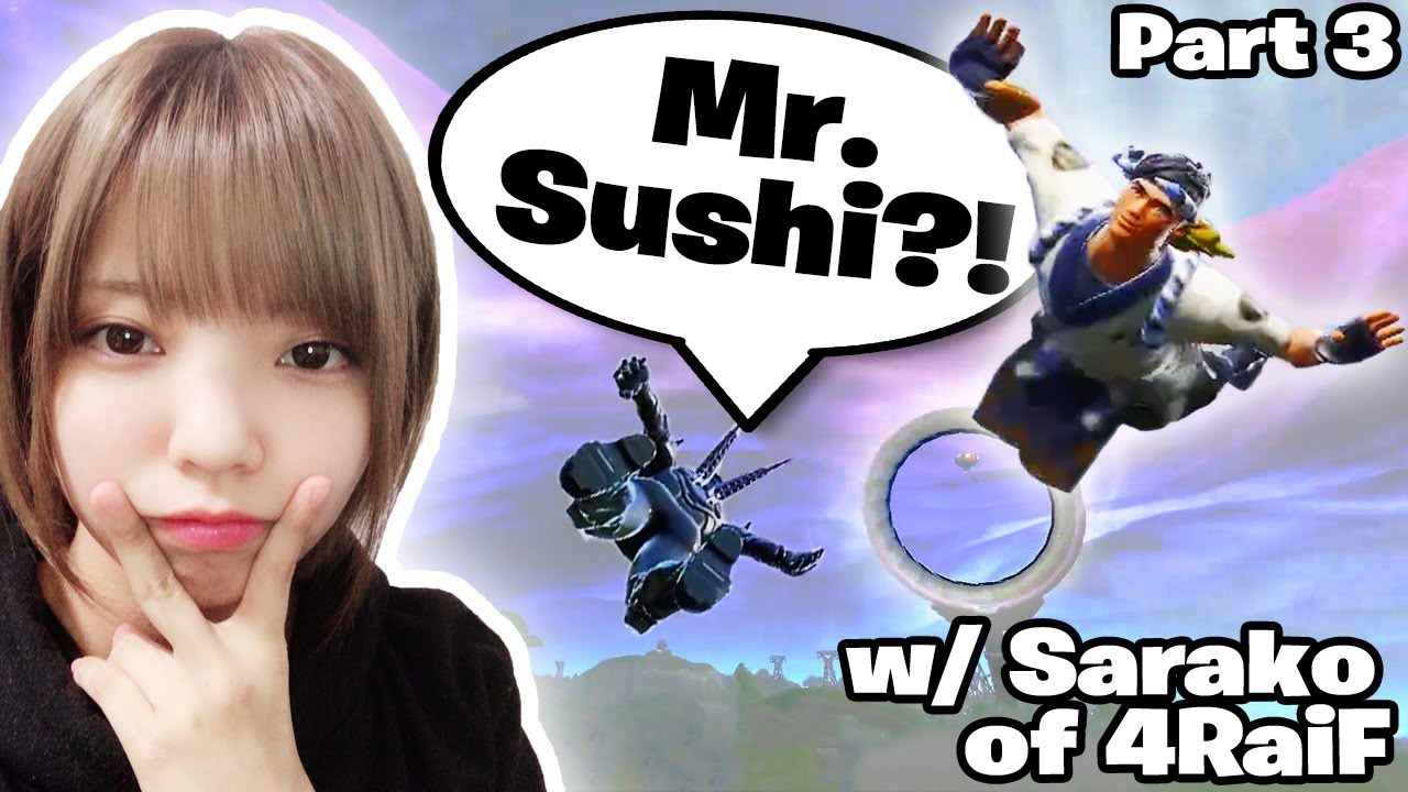 [Fortnite]Japanese Girl's Stream Sniper is Crazy! w/ Sarako of 4RaiF