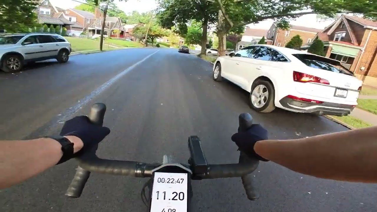 Road ride on Greenfield Ave to Pocusset St to Murray Ave