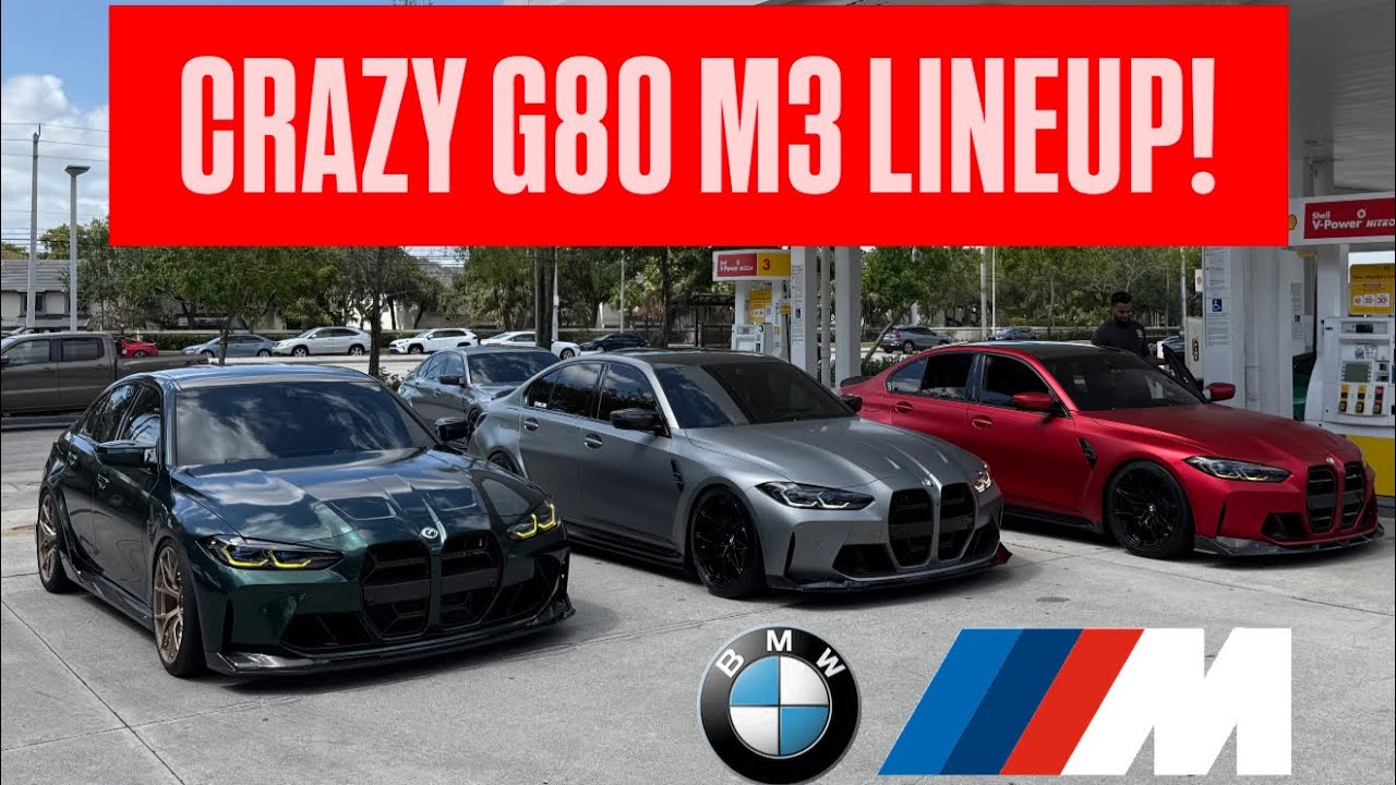 G80 M3 Squad Cruises To A Local Car Meet!