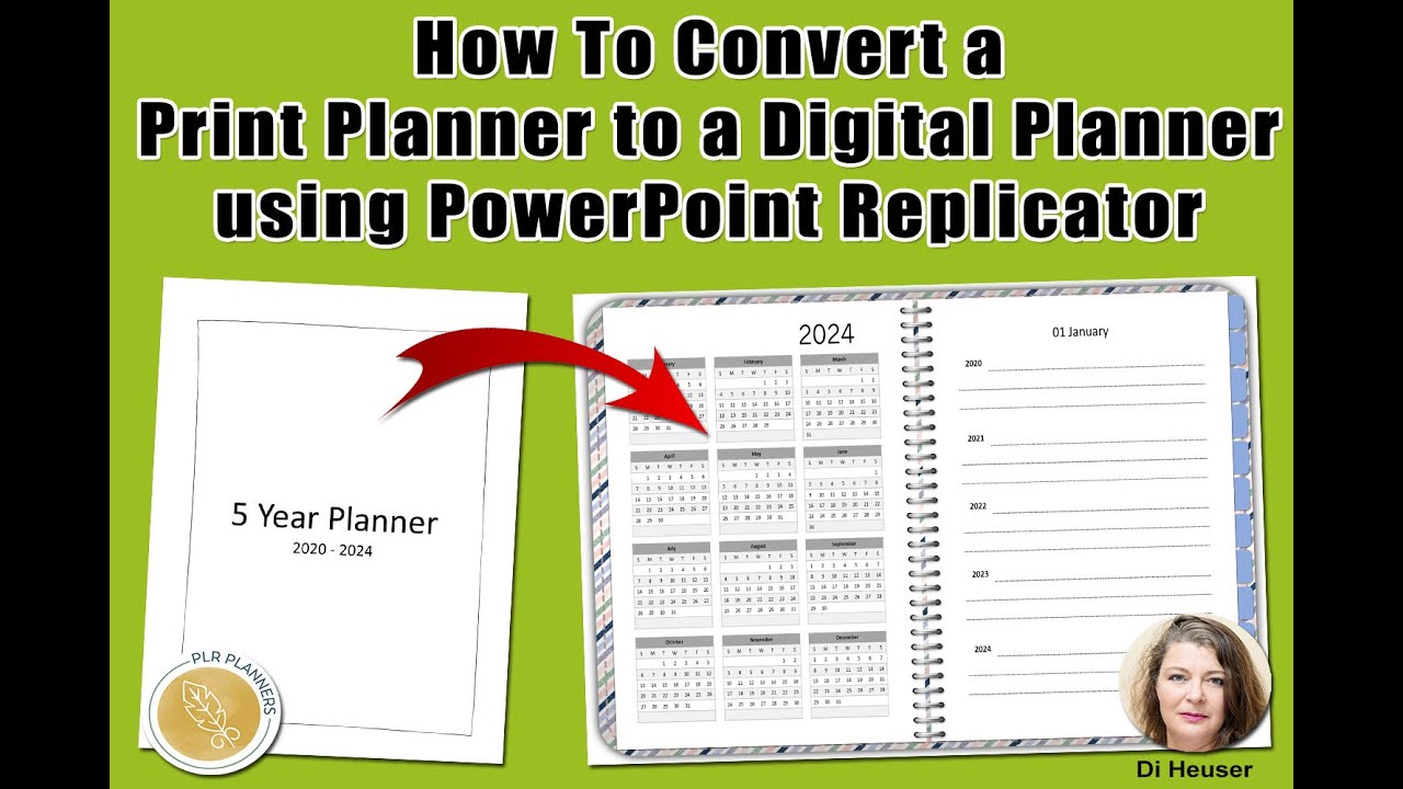 How To Convert a Print Planner to a Digital Planner using PowerPoint Replicator