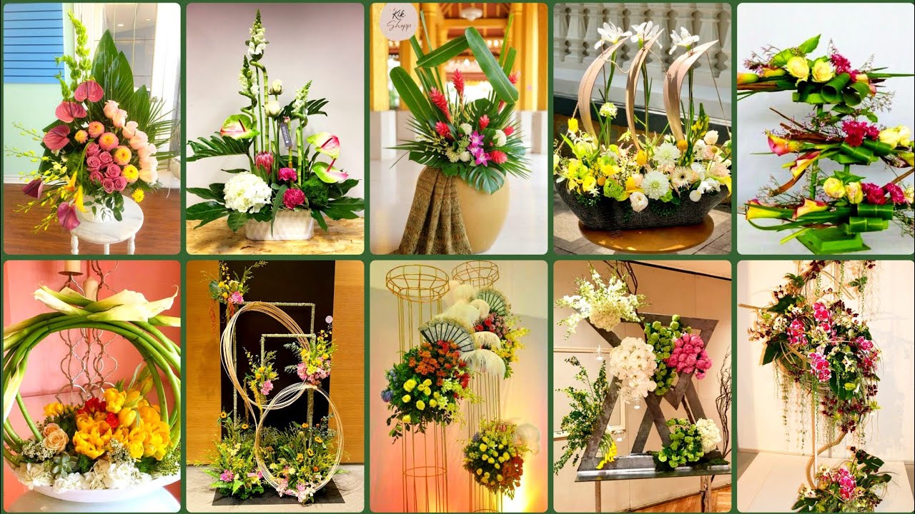 FABULOUS IKEBANA JAPANESE FLORAL MODERN FLOWER #TRENDINGDECOR