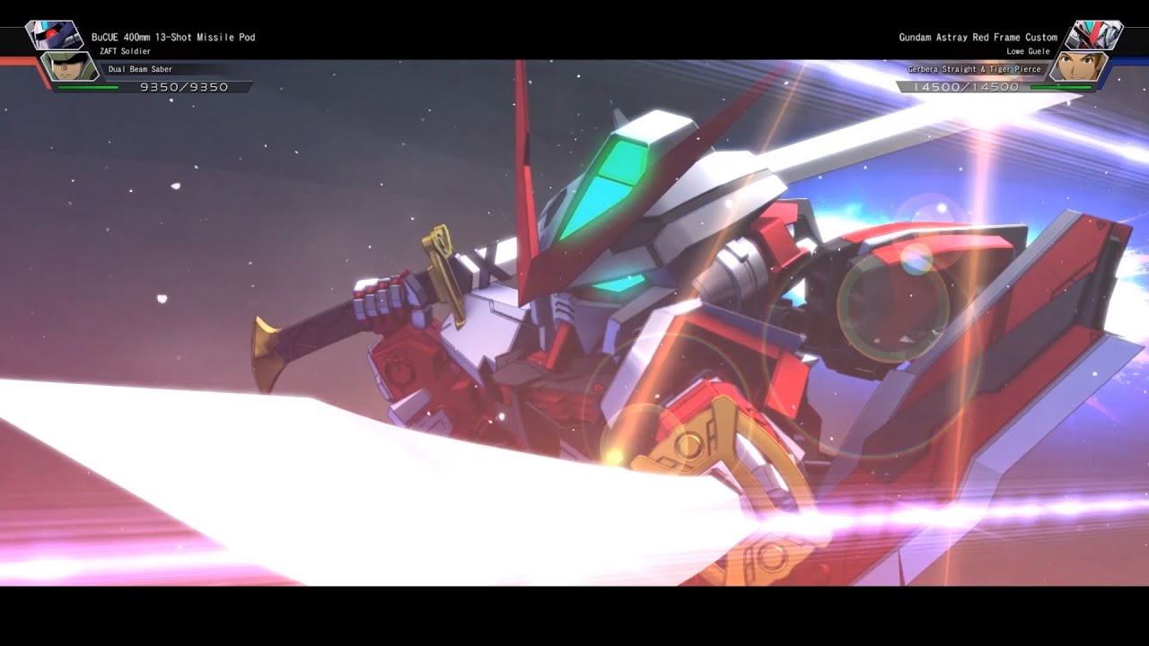 SD Gundam G-Generation Cross Rays - Gundam Astray Red Frame Custom All Animations