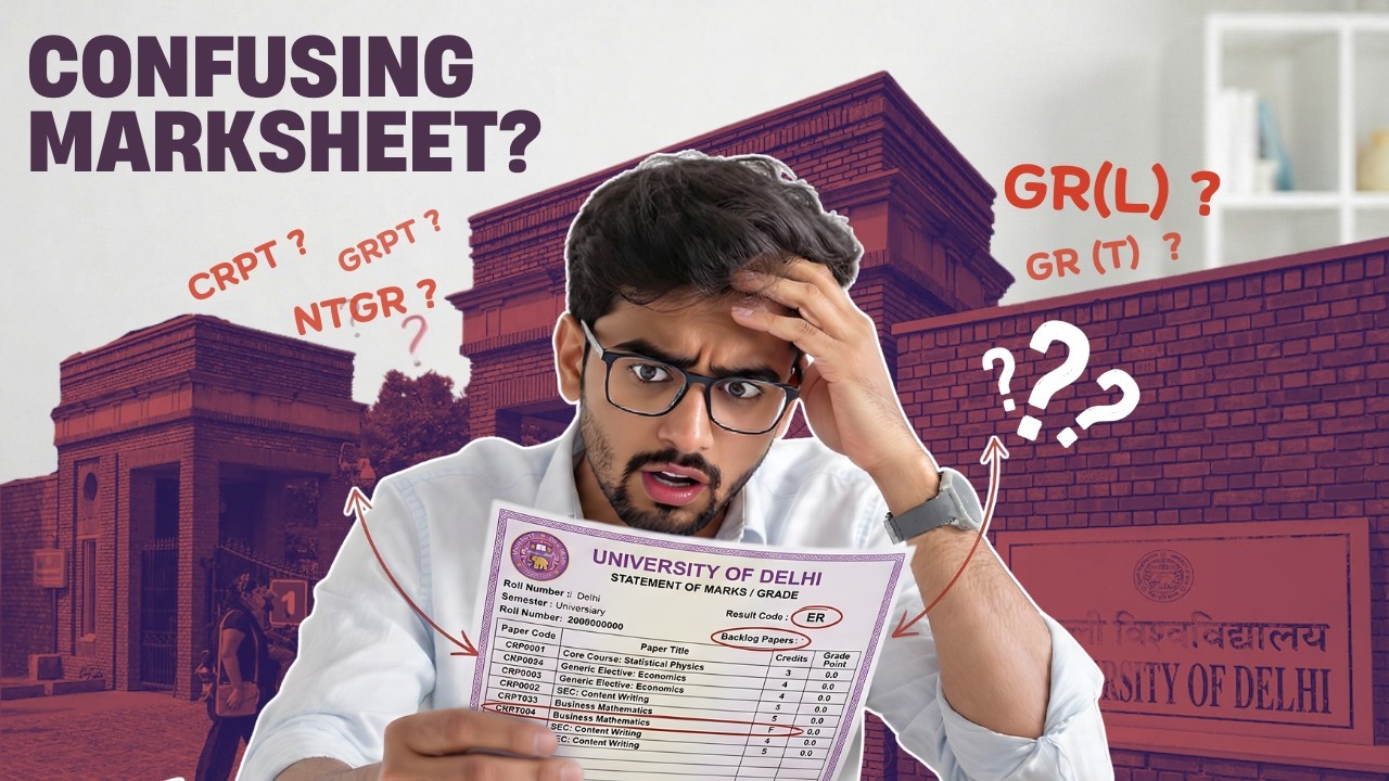 Decoding DU Results: All About Marksheet, Credit System and Passing Criteria | Delhi University