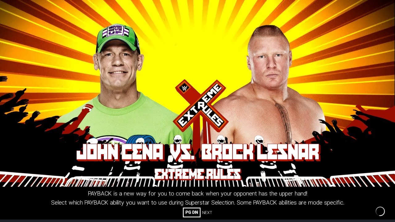 [WWE 2K19] John Cena vs. Brock Lesnar