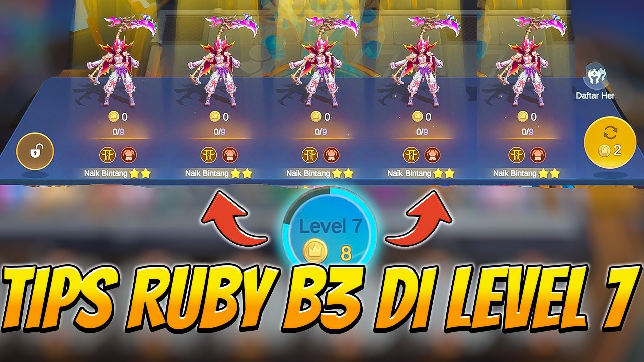 TRICK RUBY B3 DILEVEL 7 !! Tips And Tricks Comander Vale 2026 - Magic Chess Go Go