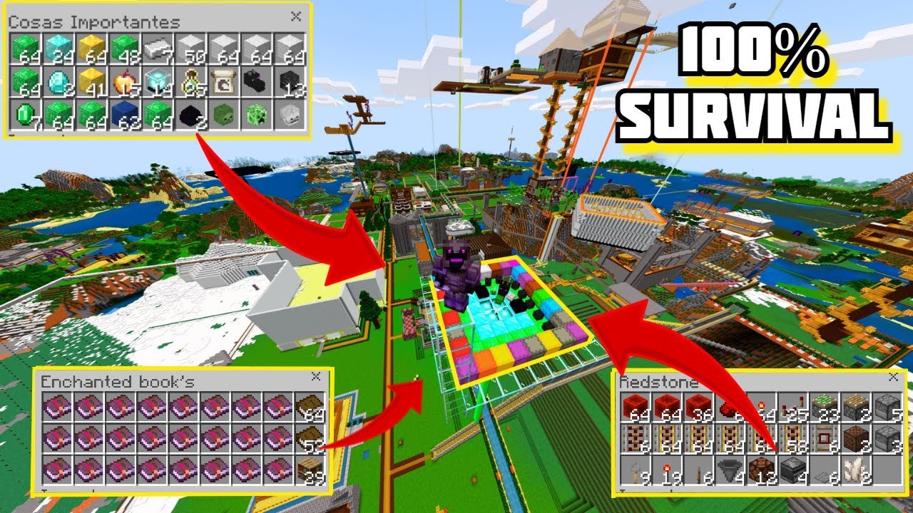 DESCARGA mi mundo SURVIVAL Técnico Minecraft Bedrock 1.21 ✅ 