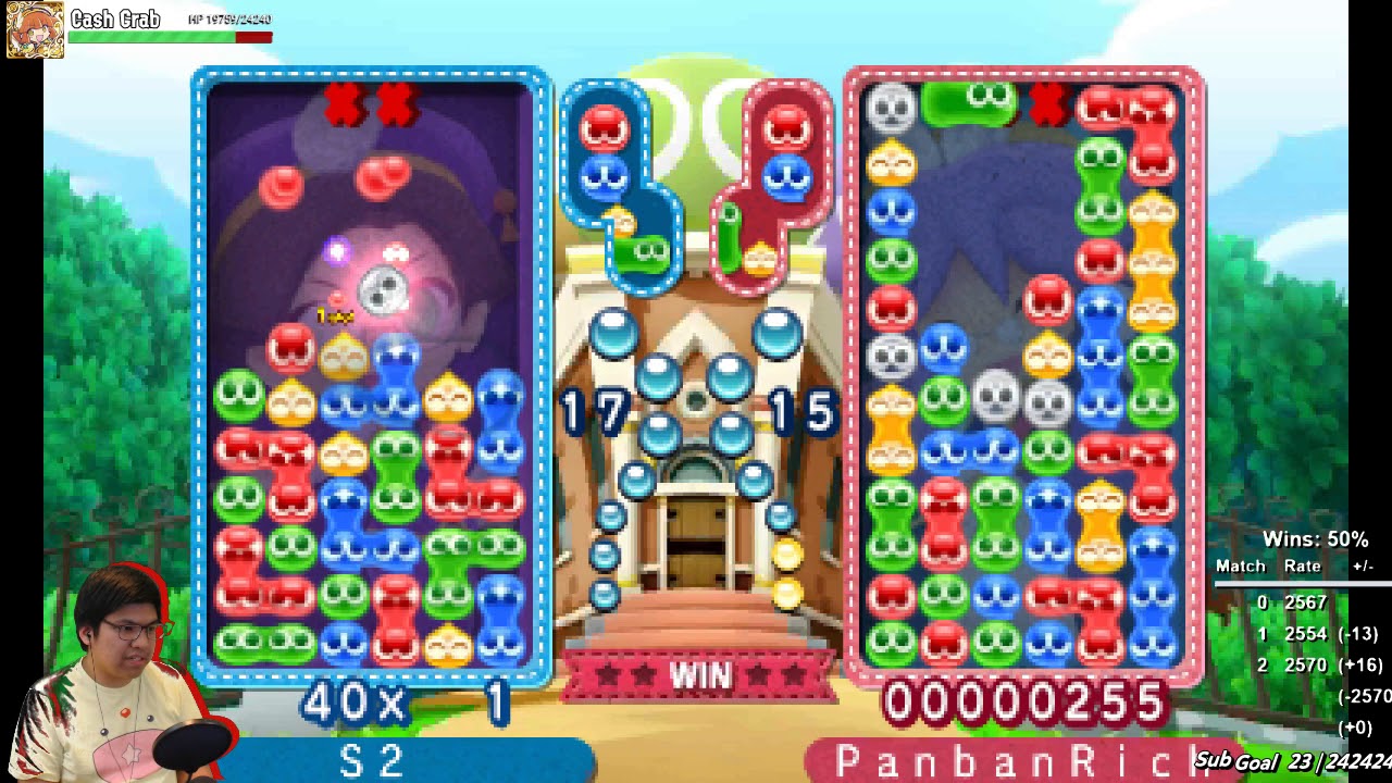 Puyo Puyo Tetris with Eye Tracking! - Ranked... Fever Mode!? (Mar 7, 2018)