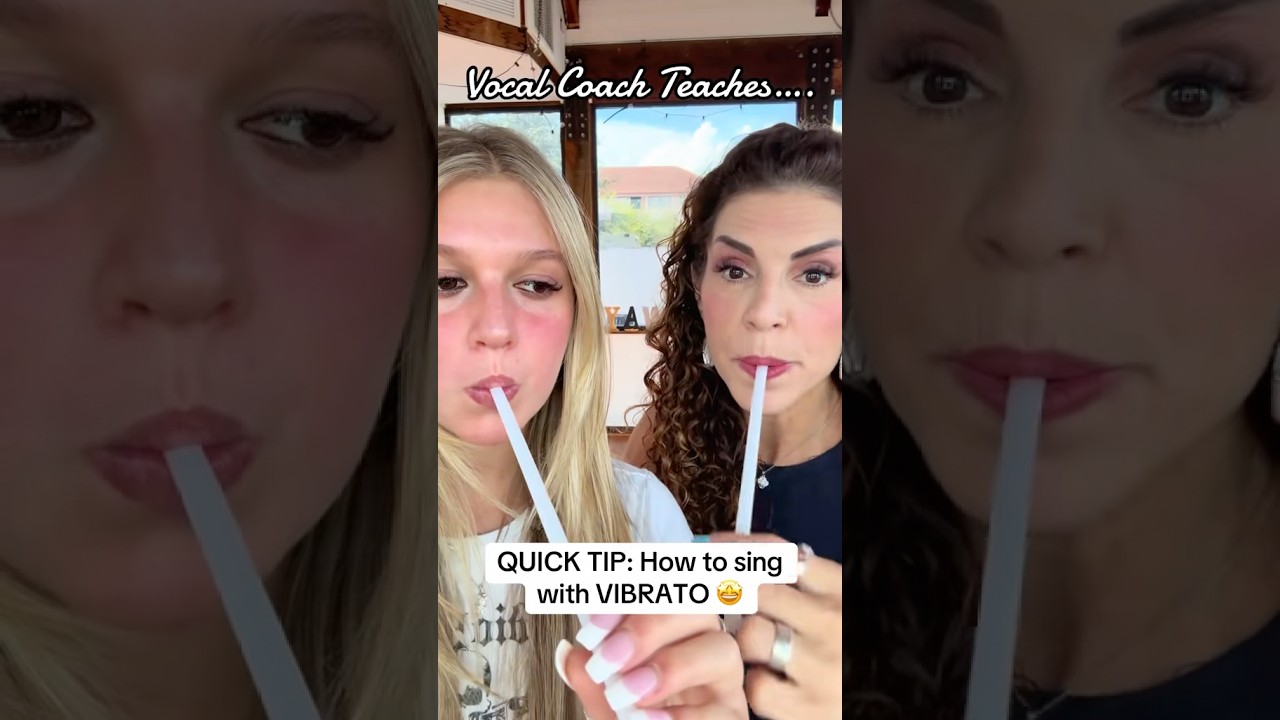How to Sing with Vibrato Using a Straw