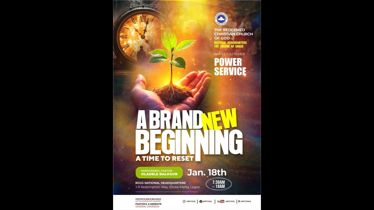 SUNDAY SERVICE (2ND SERVICE) || FRESH START|| A BRAND NEW BEGINNING
