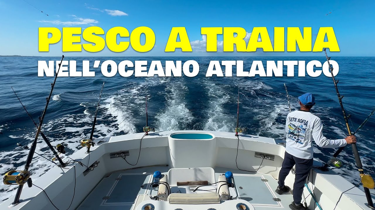PESCO A TRAINA NELL'OCEANO ATLANTICO!