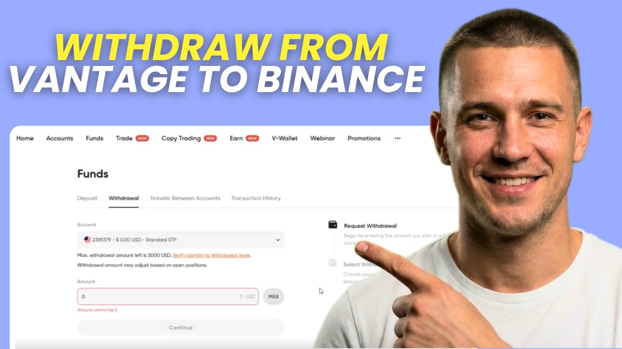 Как вывести средства из Vantage на Binance