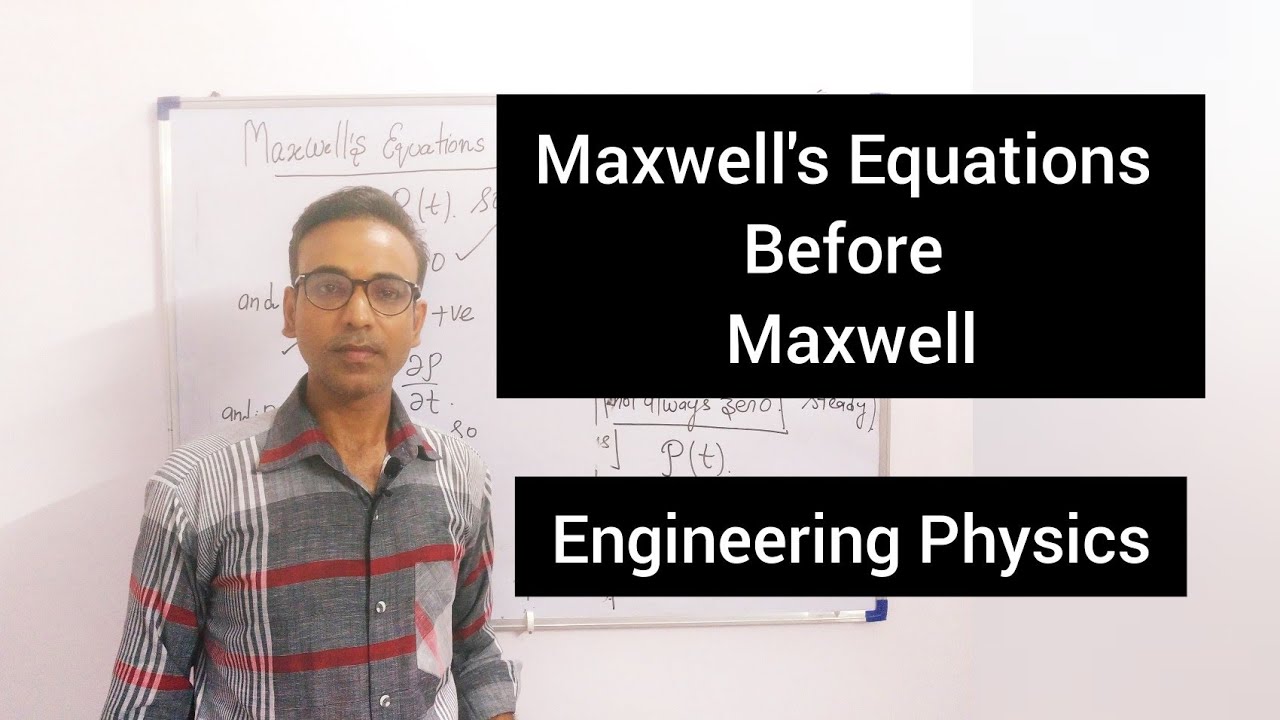 Maxwell's Equations before Maxwell for Engineering Physics Students.